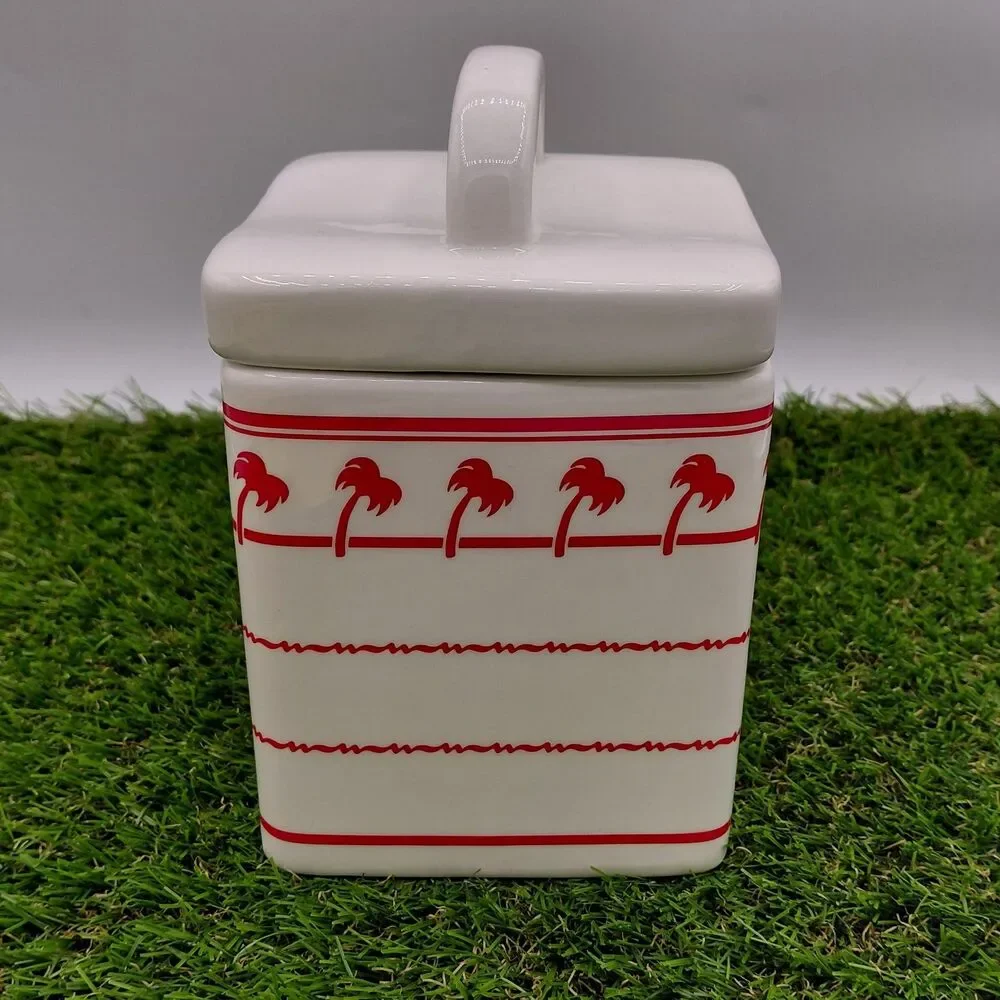 In-N-Out Burger Restaurant Ceramic Canister Jar 6